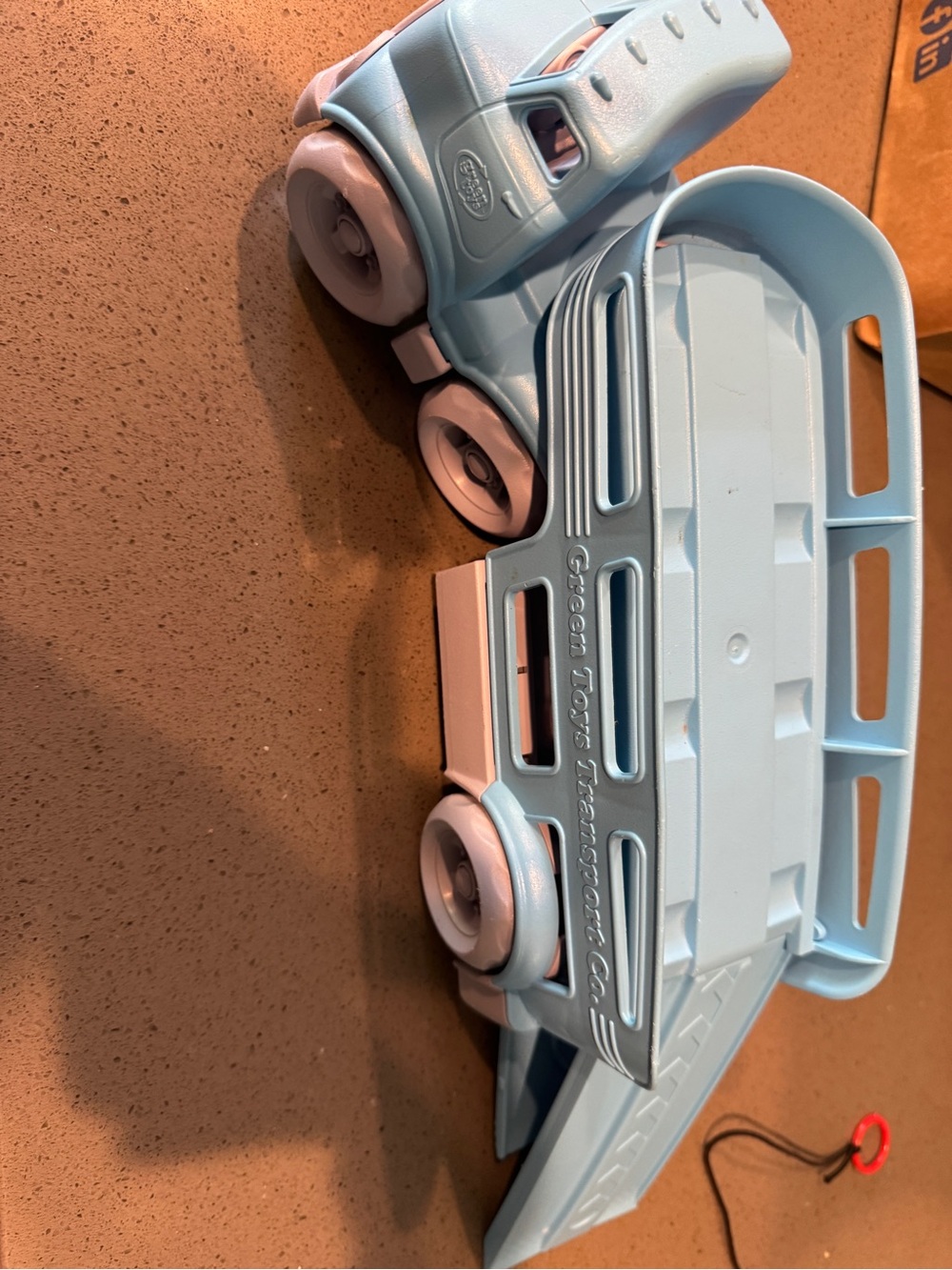 Blue Transporter Truck for Kids by Green Toys
